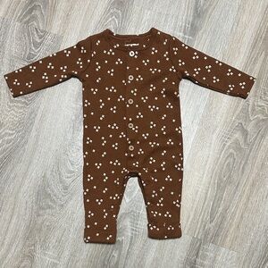 Rise Little Earthling Brown Baby Romper